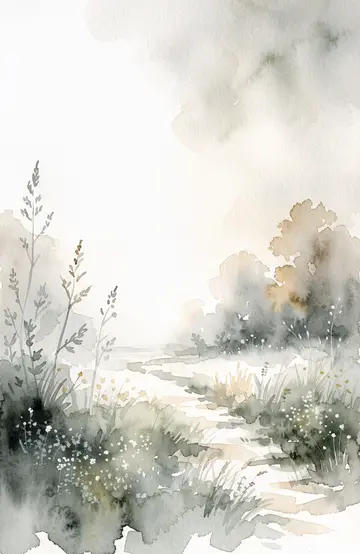 Aquarelle : chemin