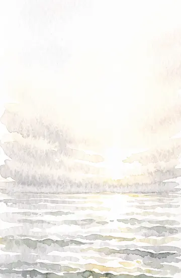 Aquarelle : la mer