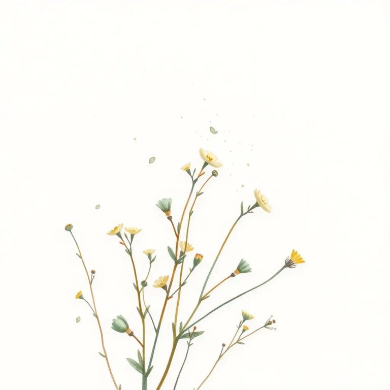 Aquarelle de myosotis