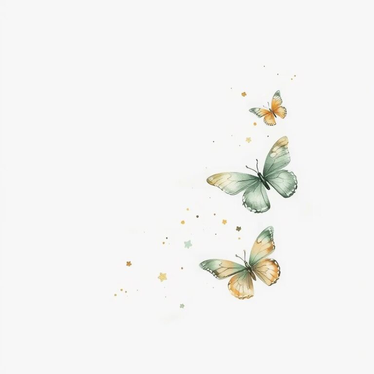Aquarelle de papillons qui s'envolent