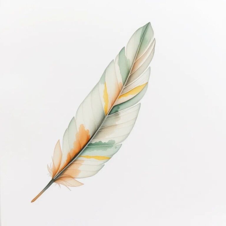 Aquarelle de plumes