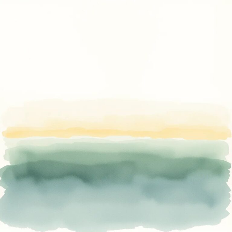 Aquarelle d'une mer calme