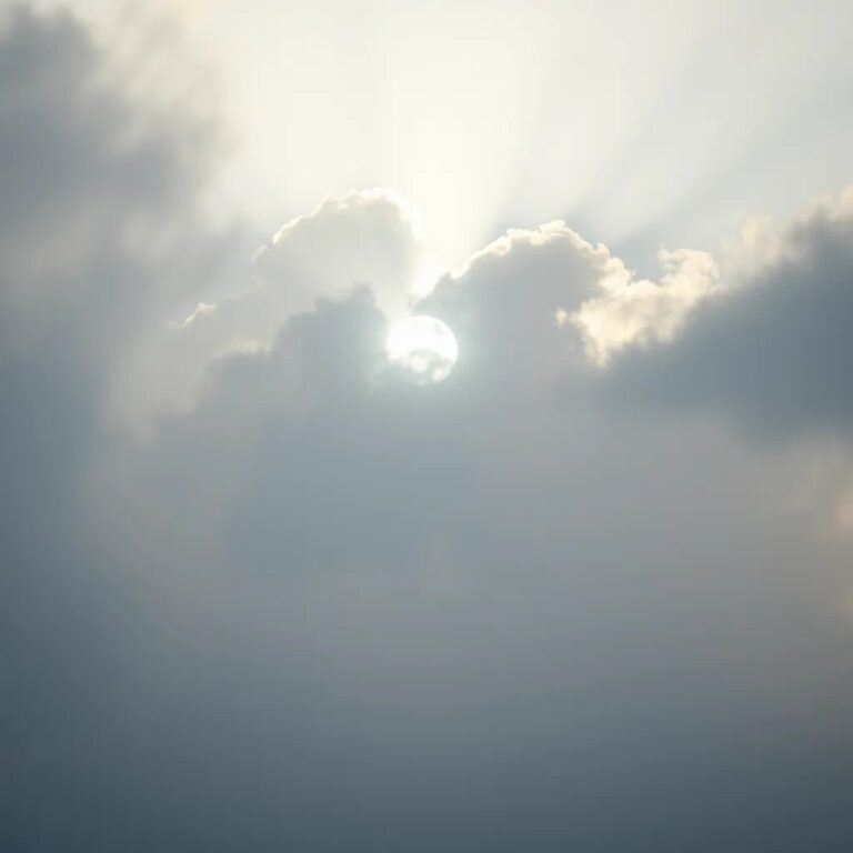 La lumière perçant les nuages