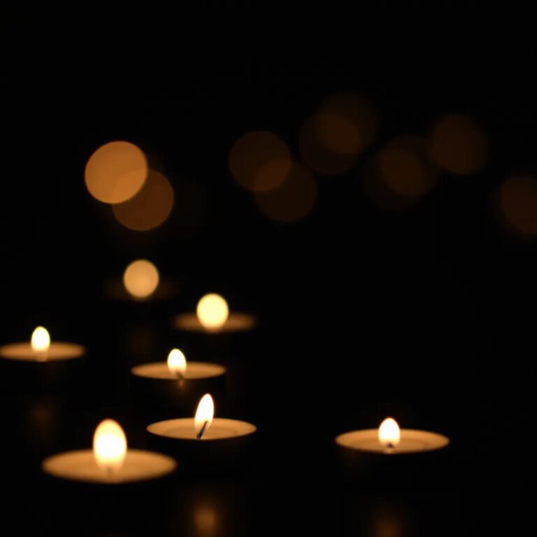 Image de condoléances : lumière douce