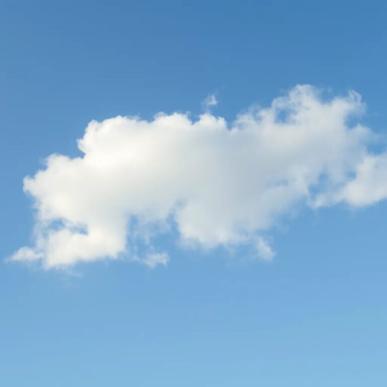 Un ciel bleu et des nuages blancs
