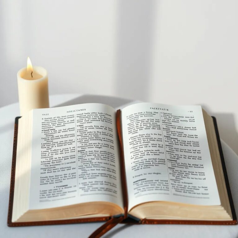 Une bible ouverte près d'une bougie